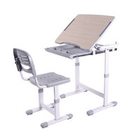 Растущая парта и стул FunDesk Piccolino Grey