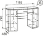 Виктория 6 Стол туалетный