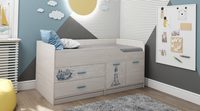 Кровать двухъярусная КАПРИЗ-17 с рисунком Морская тема