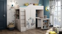 Кровать двухъярусная КАПРИЗ-9 с рисунком Париж