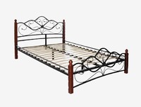 Кровать КМД4.01 Венера 1 Черный