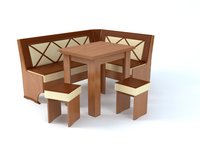 Кухонный угол Лион 3 с поворотно-раскладным столом